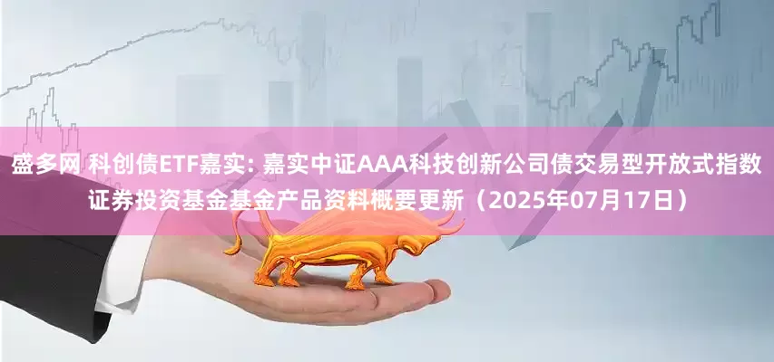 盛多网 科创债ETF嘉实: 嘉实中证AAA科技创新公司债交易型开放式指数证券投资基金基金产品资料概要更新（2025年07月17日）