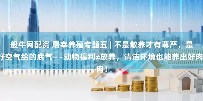 般牛网配资 屠宰养殖专题五 | 不是散养才有尊严，是好空气给的底气——动物福利≠放养，清洁环境也能养出好肉！